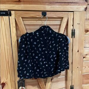 Superdry Blue and White Mini Skirt Crop Style